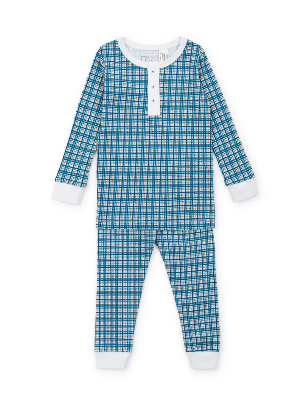 Lila and Hayes Jack Autumn Plaid Pajama Set Pima cotton 3t